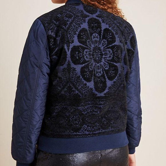 Anthropologie Jackets & Blazers - Anthropologie Navy Bomber Jacket